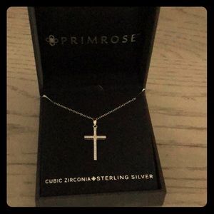 Sterling silver cross necklace